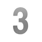 Letterbox Letter 3 - 75mm 304 Stainless Steel Silver