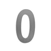 Letterbox Letter 0 - 75mm 304 Stainless Steel Silver