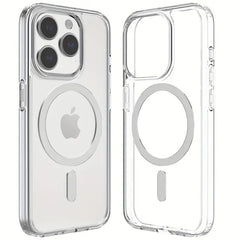Clear Magnetic MagSafe Shockproof iPhone Case for iPhone 14 Pro