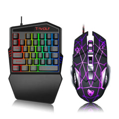 T-Wolf TF 900 Backlit 35-Key Gaming Keypad + Mouse