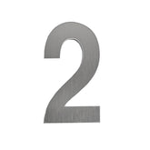 Letterbox Letter 2 - 75mm 304 Stainless Steel Silver