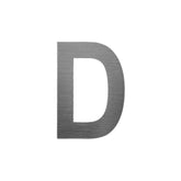 Letterbox Letter D - 75mm 304 Stainless Steel Silver
