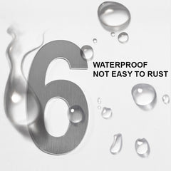 Letterbox Letter 4 - 75mm 304 Stainless Steel Silver