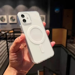 Clear Magnetic MagSafe Shockproof iPhone Case for iPhone 11