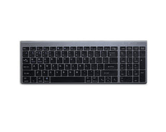 Silent Portable Bluetooth Multi-Device Keyboard Space Grey New