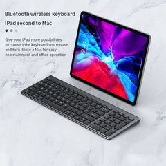 Silent Portable Bluetooth Multi-Device Keyboard Space Grey New