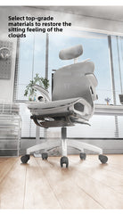 4D Adjustable Ergonomic Office Chair with foot support