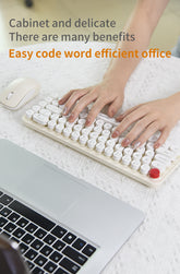 MOFII Wireless Keyboard and Mouse Set - off-white