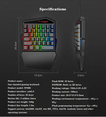T-Wolf TF 900 Backlit 35-Key Gaming Keypad + Mouse