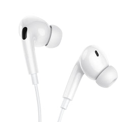 hoco. Crystal 3.5mm Earphones with Microphone M101 Pro White