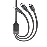 hoco. 3-in-1 Type-C Lightning Micro-USB Charging Data Cable U104