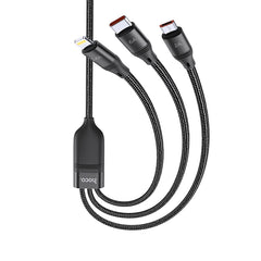 hoco. 3-in-1 Type-C Lightning Micro-USB Charging Data Cable U104