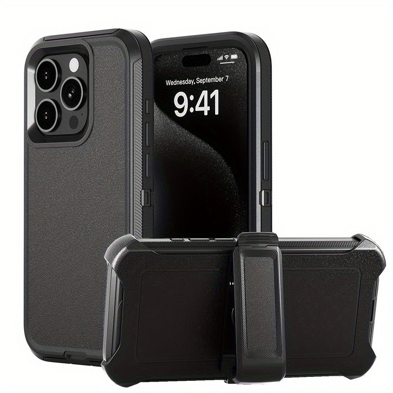 Adventurer Heavy Duty Case for iPhone 15 - Black