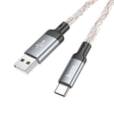 Hoco. U112 LED Shine USB to Type-C Charging Cable