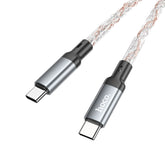 Hoco. U112 LED Shine Type-C to Type-C 60W Charging Cable