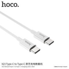 Hoco X23 USB-C to USB-C Charging Cable - White
