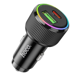 hoco. NZ14A Fast PD20W+QC3.0 Car Charger Black