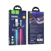 Hoco. U112 LED Shine USB to Lightning iPhone Charging Cable