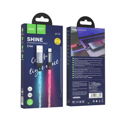 Hoco. U112 LED Shine USB to Lightning iPhone Charging Cable