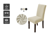 4PCs Waterproof Dinning Chair Covers White