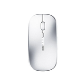 INPHIC Silent Rechargeable Ultra Slim Wireless Mouse 2.4G -Silver