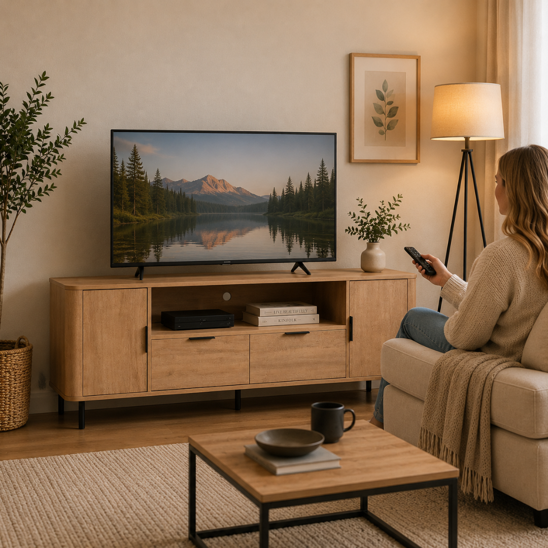 Ubarn Oak Entertainment Unit (1.6M)