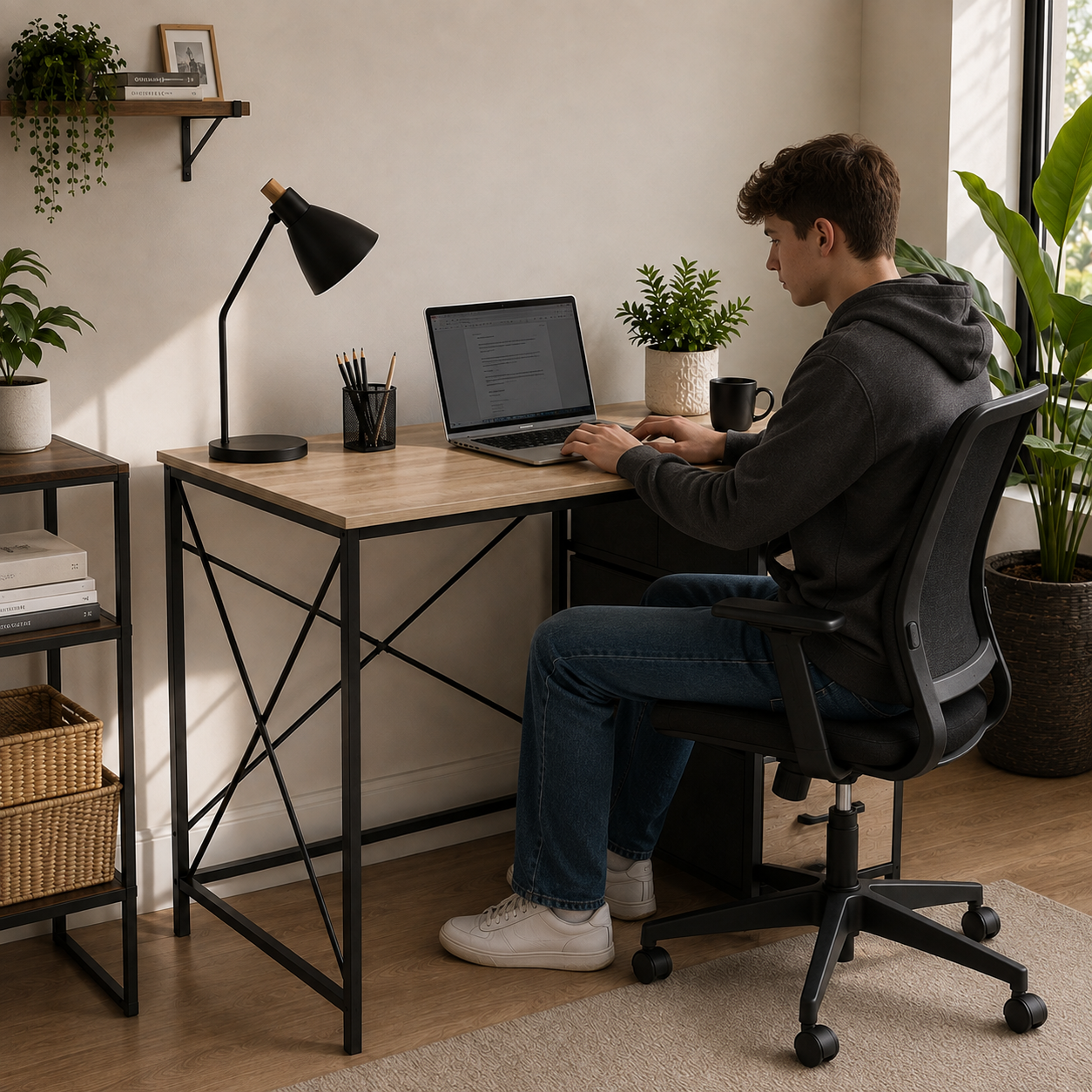 Urban Oak Drawer Desk
