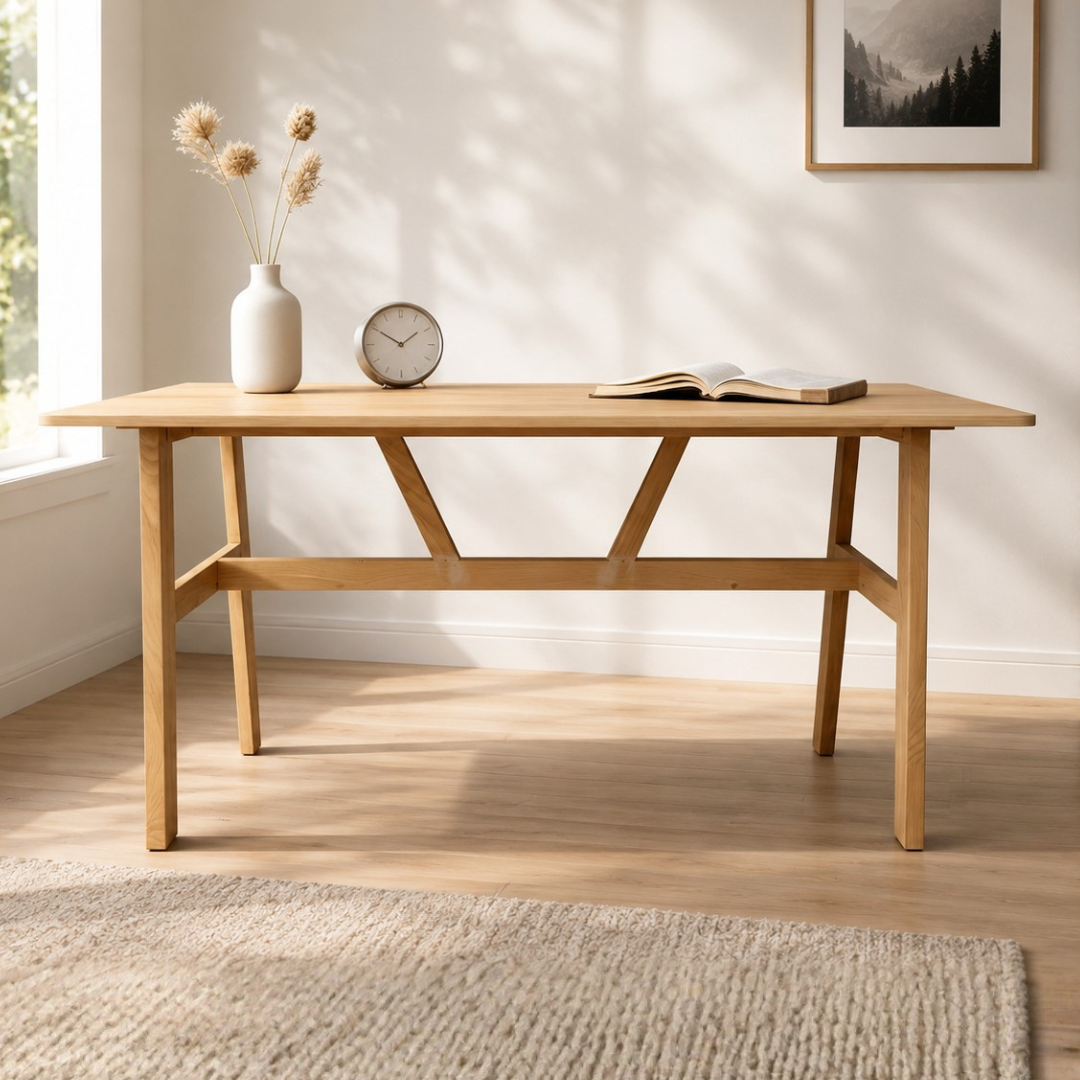 Scandi Living Series : Nordic Desk - Oak