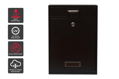 Wall Mounted Vertical Mailbox with Handle