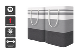 2 Pack 75L Laundry Hamper - Block