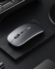 INPHIC Silent Rechargeable Ultra Slim Wireless Mouse 2.4G - Grey