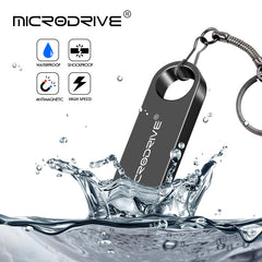 Microdrive Pen Drive Flat USB 3.0 Stick 128GB Silver