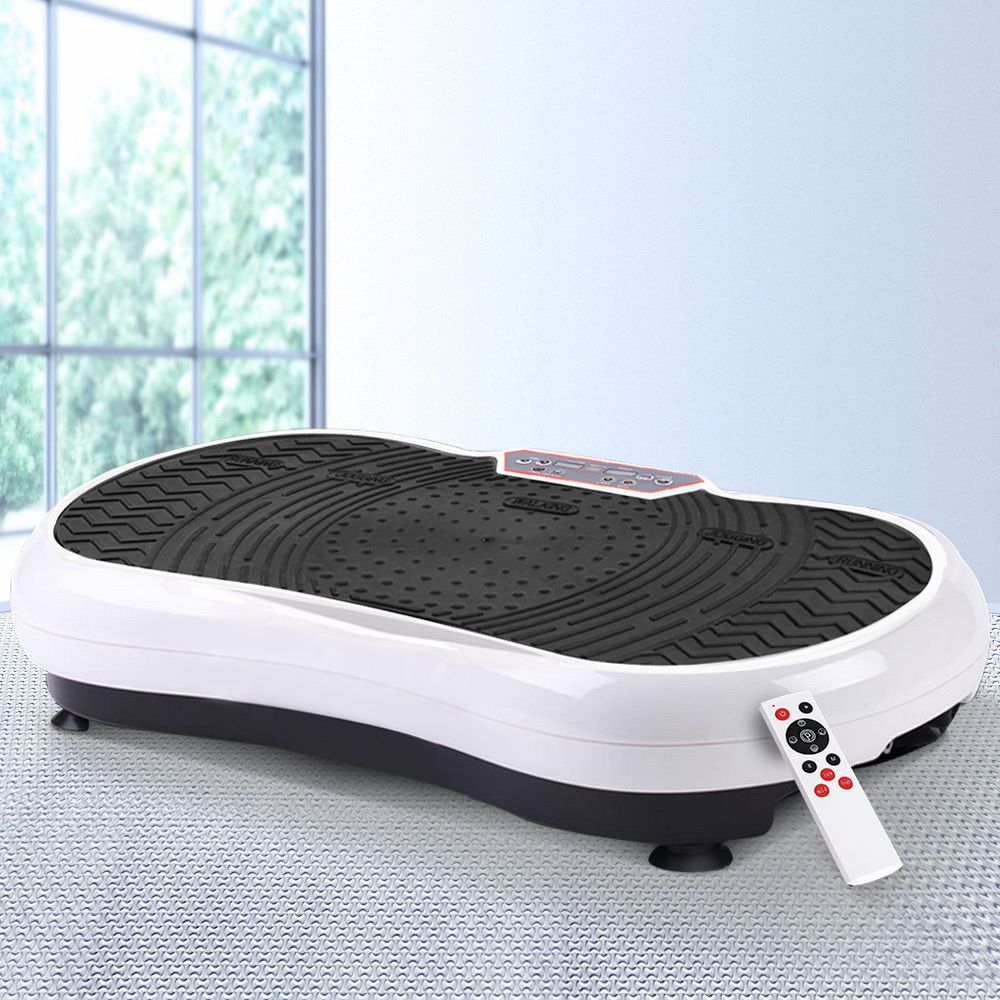 Everfit Vibration Platform with Resistance Bands | Home Exercise Machine - White