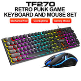 T-Wolf TF-270 Wired Gaming Keyboard and Mouse Set with Backlighting