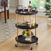 3 Tier Food Storage Kitchen Beverage Trolley White