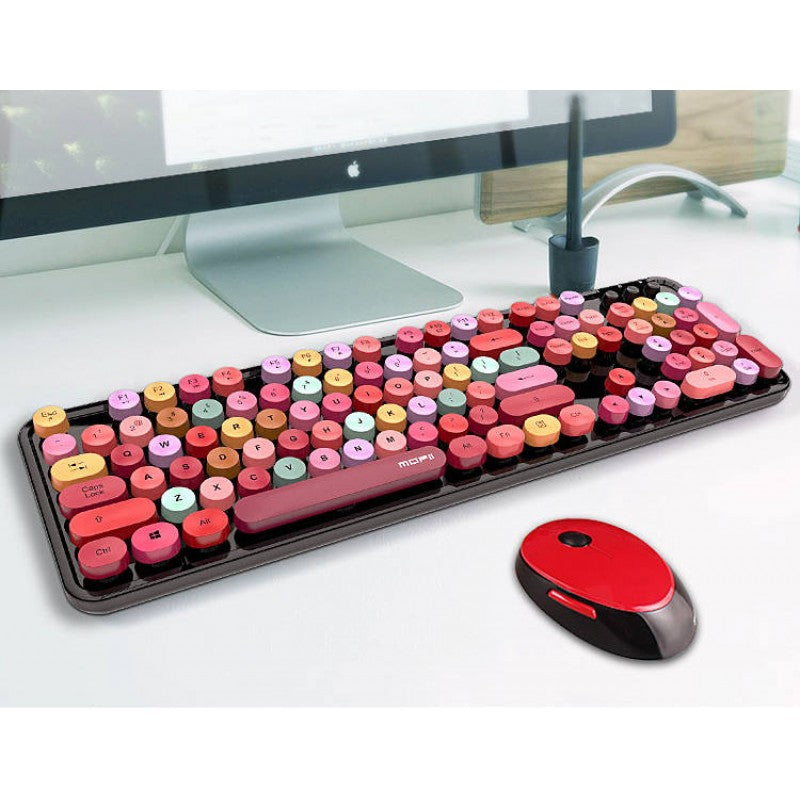 Wireless Mixed Colour Keyboard and Mouse