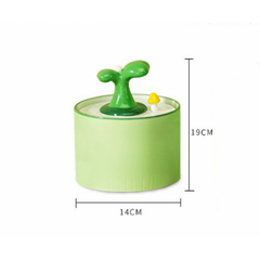 Ceramic Pet Water Fountain Green