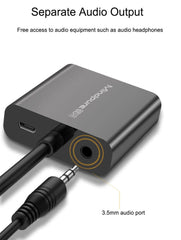 Mindpure AD012 HDMI to VGA Adapter with Audio - 1080p, Black