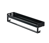 Bathroom Shelf Cady Towel Rail and Hook - Matt Black