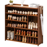 6 Tiers Bamboo Shoe Rack Organiser Shelf 102cm
