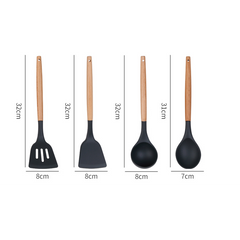 34Pcs Silicone Utensils Cooking Kitchen Set Cookware BPA Free