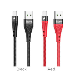hoco. U53 USB to Type-C charging data cable 1.2m Red