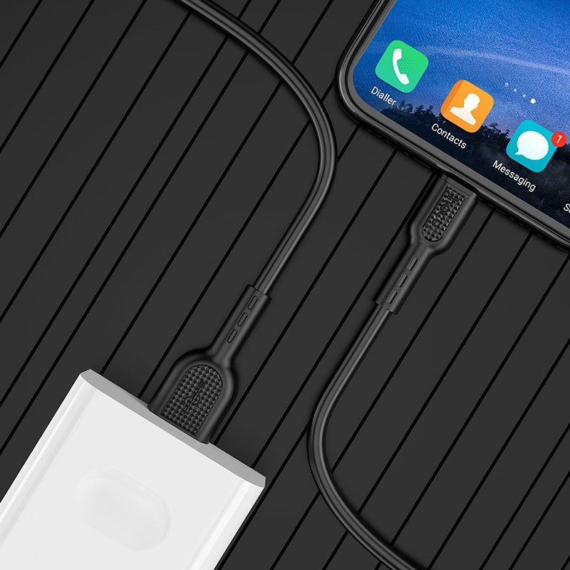 Hoco X33 USB-C 5A Fast Charging Cable - 1m, - Black