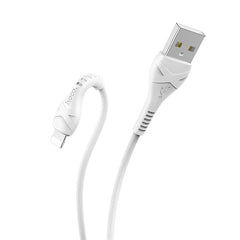 Hoco X37 iPhone Lightning Reinforced Charging Cable 1m - White