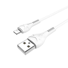 Hoco X37 iPhone Lightning Reinforced Charging Cable 1m - White