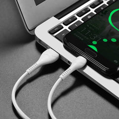 Hoco X37 USB-C Reinforced Charging Cable 1m - White