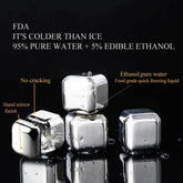 8pcs Stainless Steel Cooling Tool Ice Cubes Whiskey Stones