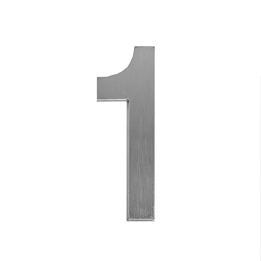 Letterbox Letter 1 - 75mm 304 Stainless Steel Silver