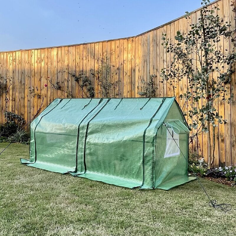 PE Tunnel Garden Greenhouse with window 180x90x90cm