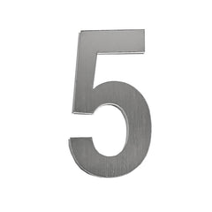 Letterbox Letter 5 - 75mm 304 Stainless Steel Silver